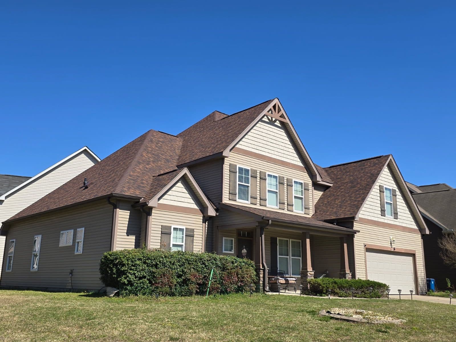 Stunning Roof Transformation with Brownwood Shingles image