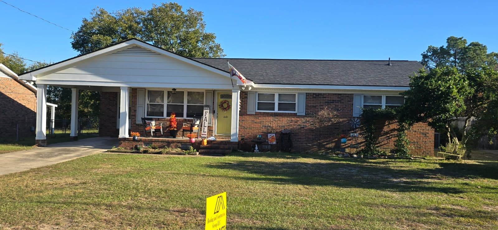 Roofing and Fall Decor Home Makeover Transformation image