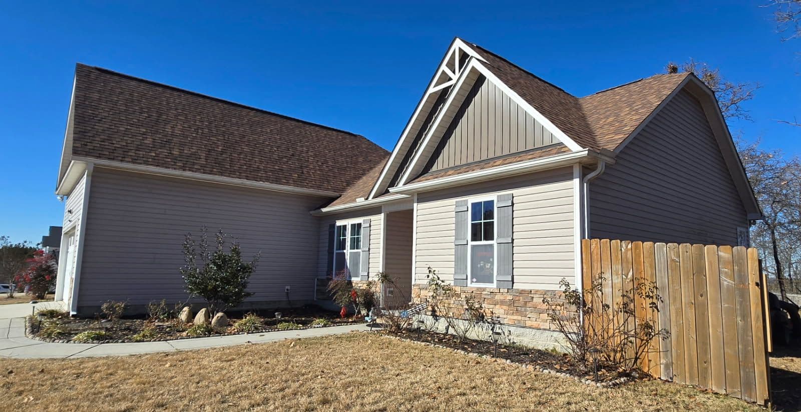 Stunning Roof Replacement with Desert Rose Shingles image