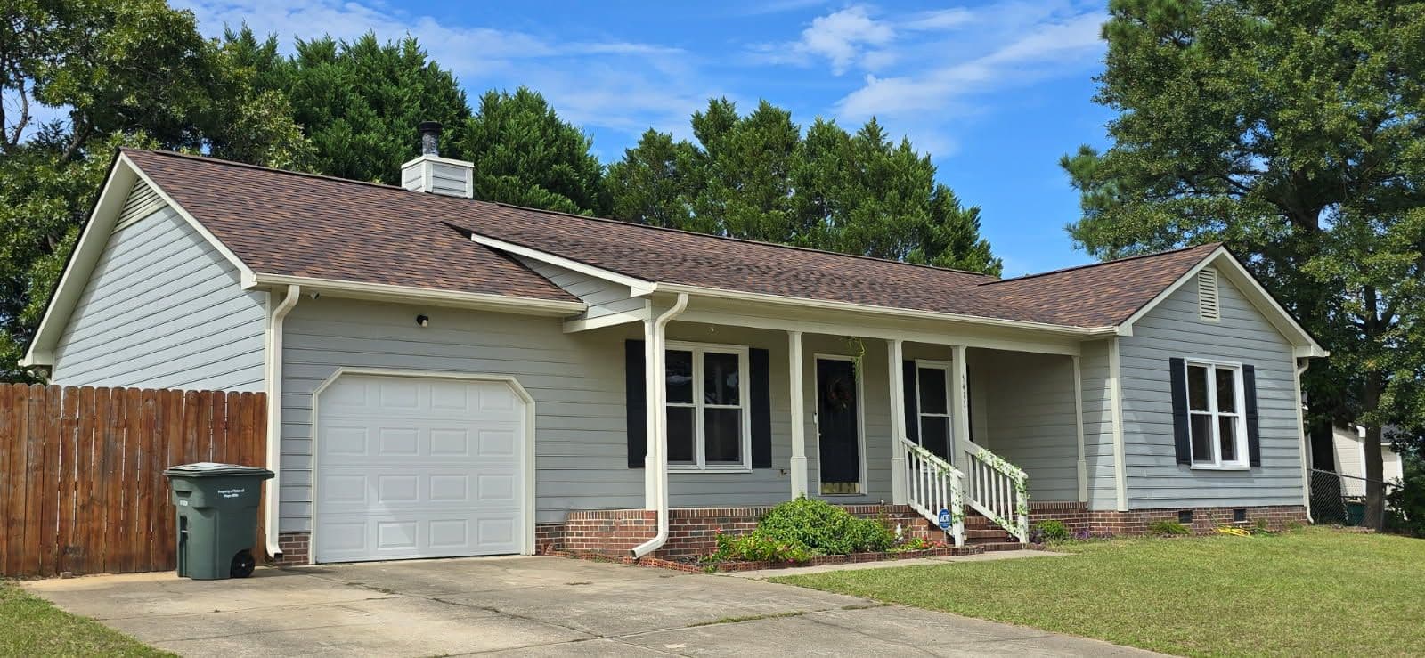 Stunning Roof Replacement With Brownwood Shingles image