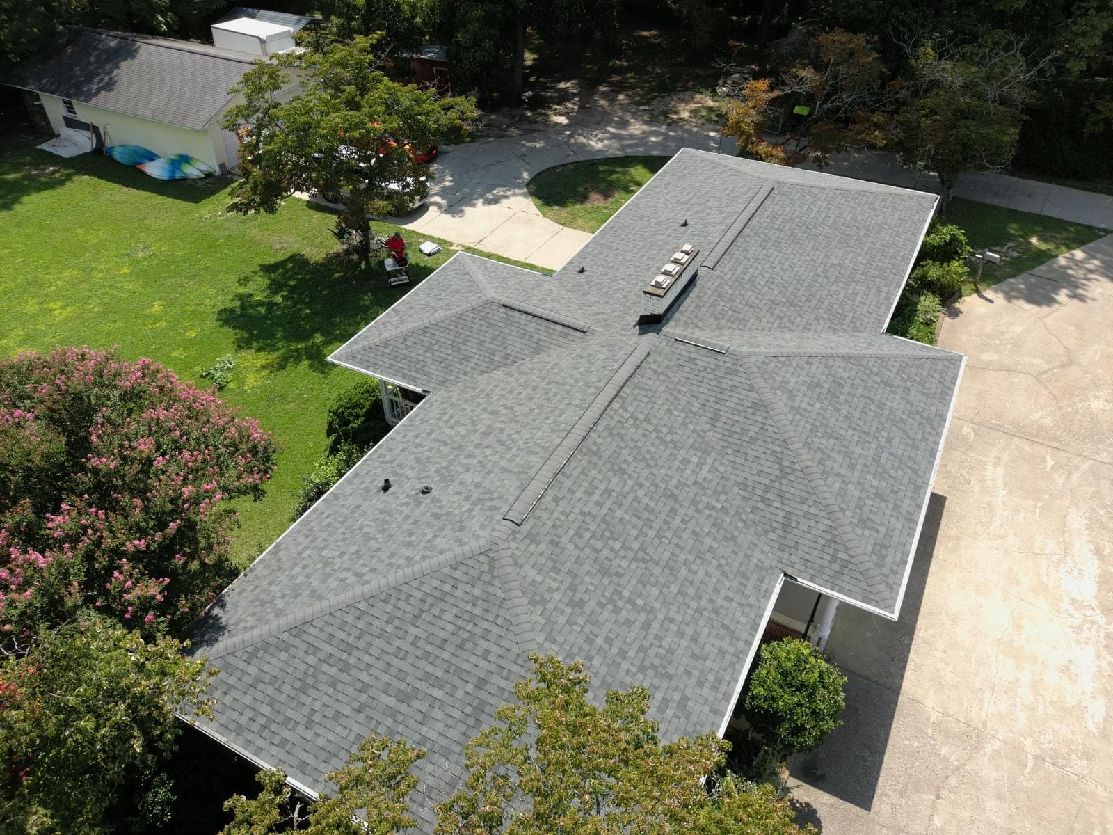 Brick Home Transformation with New Shingle Roof image